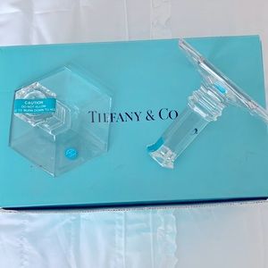 Tiffany & Co Crystal Candle Sticks Set of 2